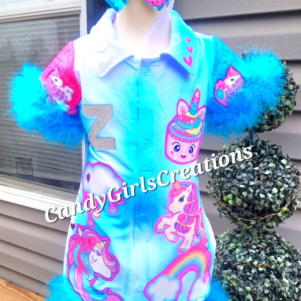 Custom Unicorn Birthday Dress any size any theme can be done